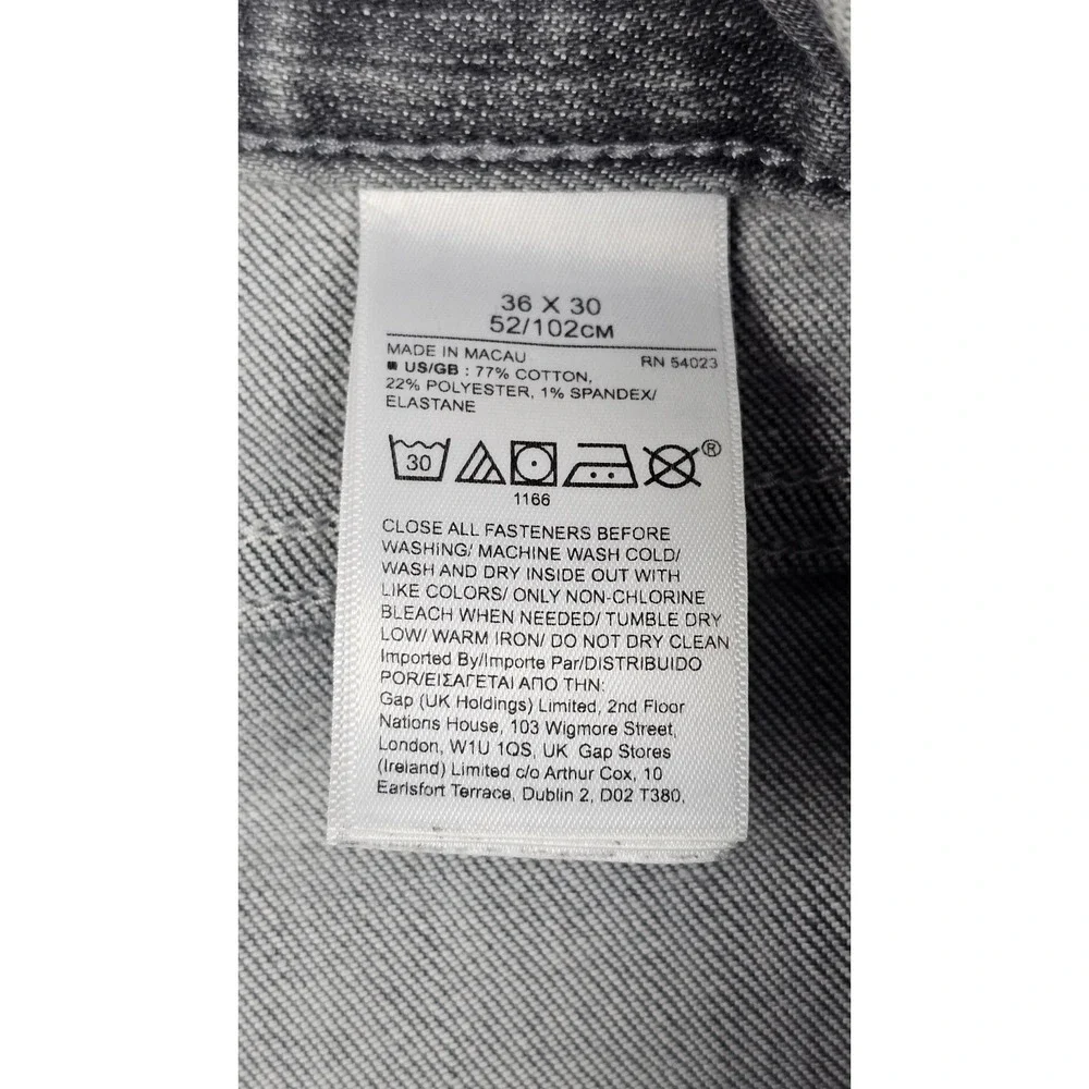 Banana‎ Republic Jeans Mens 36x29 Gray Athletic Tapered Fit Denim Stretch Pants